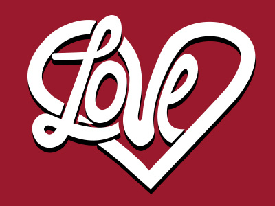 Love amor goodtype heart letter lettering love type typography vector