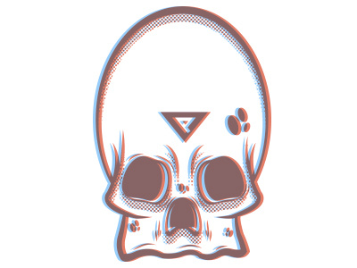 Skull 3d cartoon characterdesign illustration skull vector