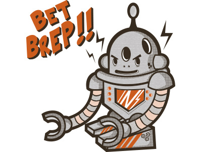 Bet Brep cartoon characterdesign illustration machine robot vector