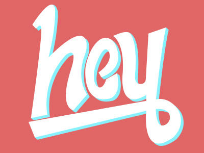 Hey goodtype letter lettering type typography vector