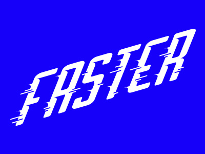 Faster daftpunk faster letter lettering rapido type typography vector