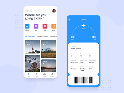 Daily UI Challenge #24 boarding pass dailyui design design app eticket figma indonesia japan korea thailand travel app ui uidesign ux