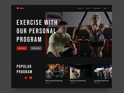 Web Design - Gym website