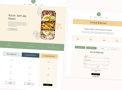 Food Subscription Concept branding design food food and drink subscription ui ui design ui ux ux ux design web web design website website concept