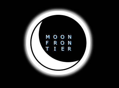 Moon Frontier design gimp glow moon text