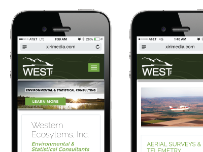 Mobile App Mockups for WEST Inc