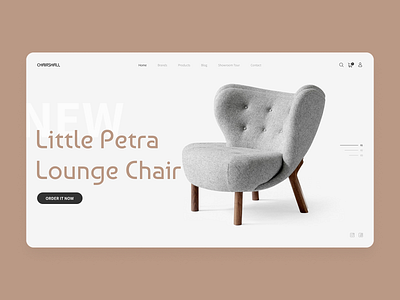 Chairs Shop Front Page chair chairs design ecommerce shop ui uiux ux uxui web web design webdesign website