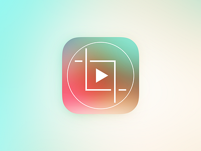 Crop Video Square app blur color colour icon ios7 iphone smooth video