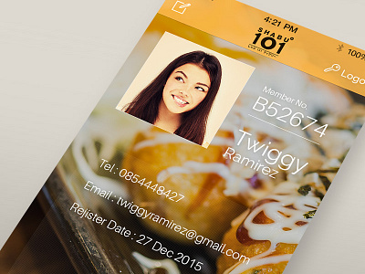 Shabu101 Zoom app flat food gui parallax ui