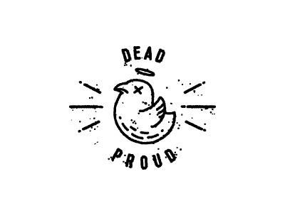 Dead & Proud bird logo proud