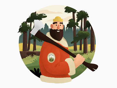 Forester art character color earth human illustration inspiration man nature vector