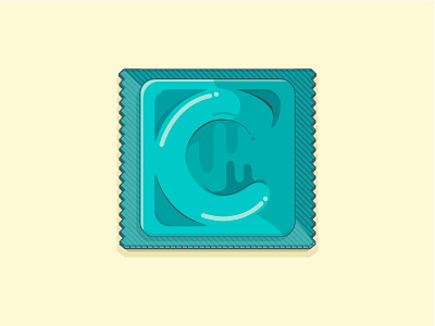 C is for Condom. 36days c 36daysoftype draw graphic illustration letter lettering logo sketch type typography