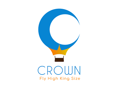 Crown Hot Air Balloon Logo brand design branding dailylogochallenge design flat graphicdesign icon illustration logo logochallenge logodesign vector