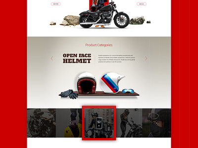 Studds Helmets: Website Concept by Mandeep Kaushik on Dribbble