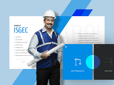 ISGEC: Concept for industrial business business design industrial interface laning page ui ux visual web