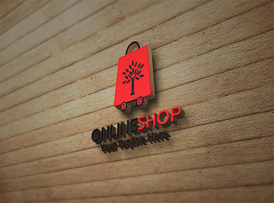Online Shop logo best design best shot brand identity design branding branding design design logo online shop online shopping online store red store vector