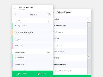 Release Planner - Mobile agile backlog difference plan planning product product owner projectplace roadmap
