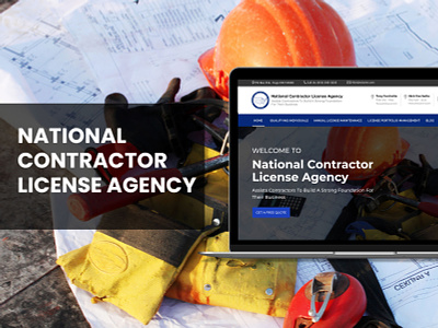 National Contractor License Agency branding design figma logo ui