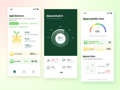 Agricultural monitoring agricultural app art branding colorful design icon illustration minimal ui ux