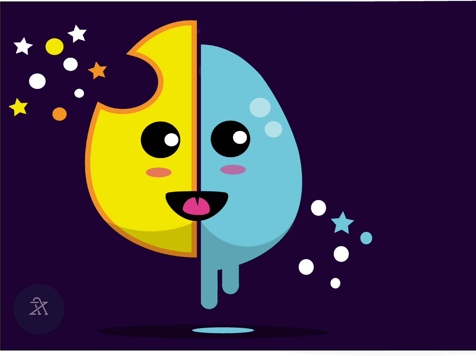 Water and fire character design by Z ARTS on Dribbble