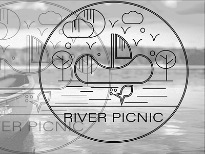 Picnic River logo design 2020 adobe illustrator design illustration illustrator line logo logo professional logo tutorial vector