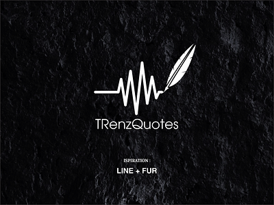 Logo trenz quotes branding design logo vector