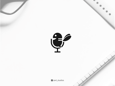 podcast bee branding designs icon illustration logo logodesign logodesignconcep simple simple design simple logo vector