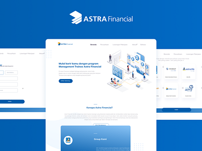 Astra Financial Career Web Design branding design illustration ui ux