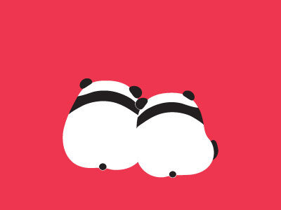 LOVE is? couple cute illustration love panda vector
