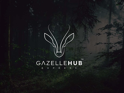 Nature logo Design Gazelle HEAD