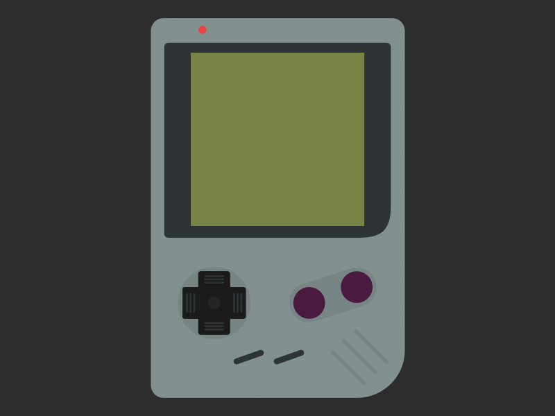 GameBoy 2d adobe after effects cartoon design digitalart gameboy illustration mograph motion design motion design school motion graphics old school vector vector art vector illustration