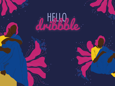 Dribble Debut 01 design illustration