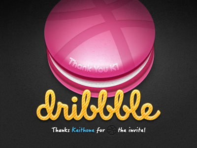 Hello Dribbble! ball debut dribbble first shot invitation photoshop thanks