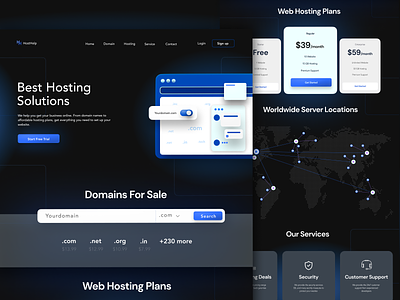 Hosting Website Landing Page