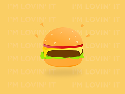 A Burger 3d app branding burger design fastfood flat food fries graphic design graphics hamburger bun illustration illustration art logo mcdonalds redesign takeaway ui vector