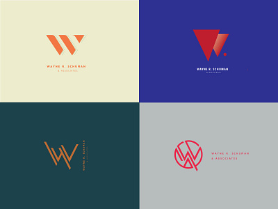 Logo Concepts and Color letters logo marks w