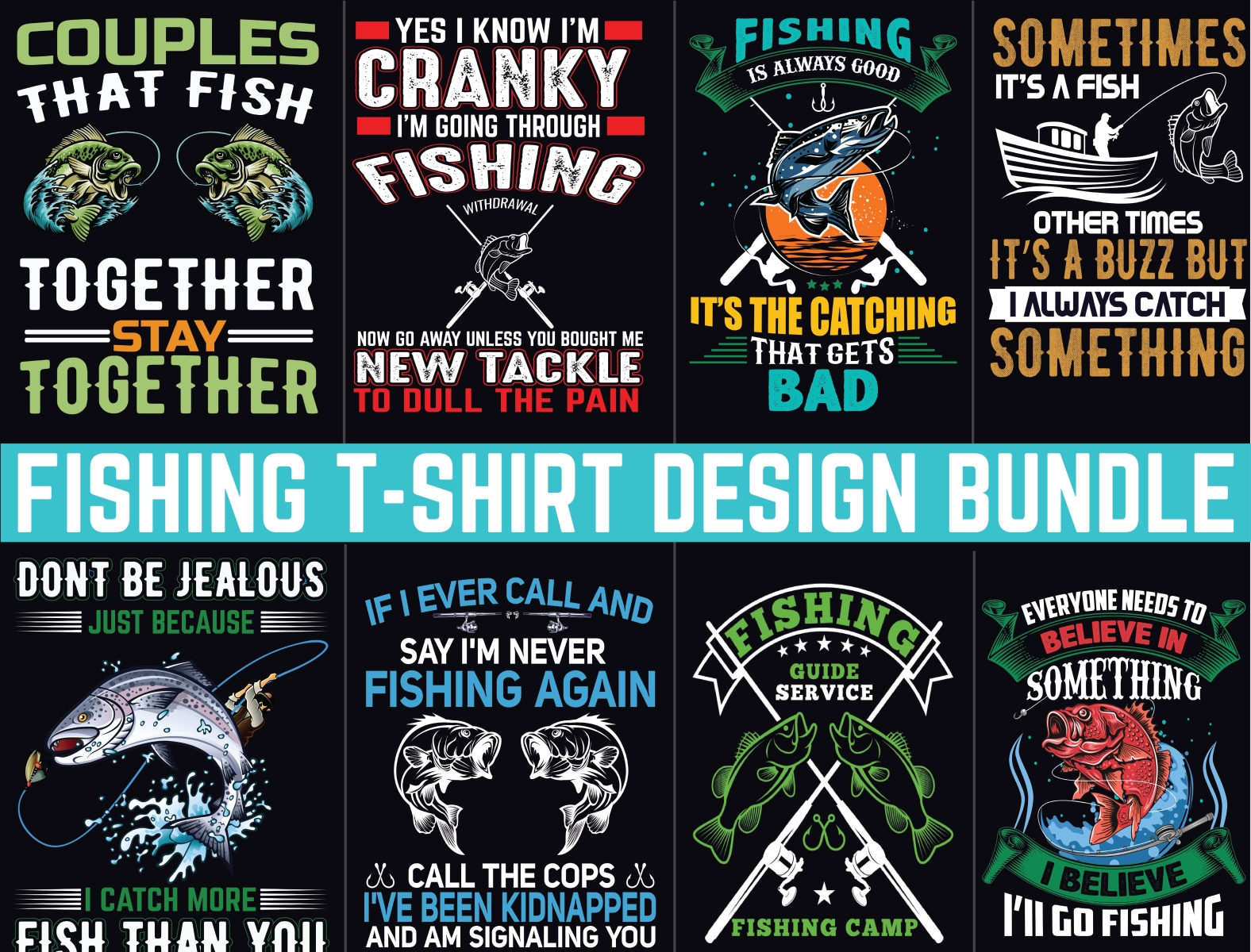 Fishing T-Shirt Design, Fishing T-Shirt Bundle , Fishing t shirt