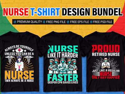 Nurse T-shirt Design branding design illustration nurse nurse t shirt design nurse tshirt tshirt tshirt design turkey shirt design typography
