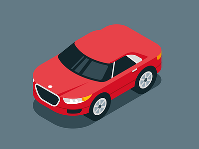 Car auto car isometric