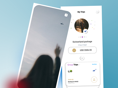 TRIP MOBLIE APP design app landing pages moblie app ui ux