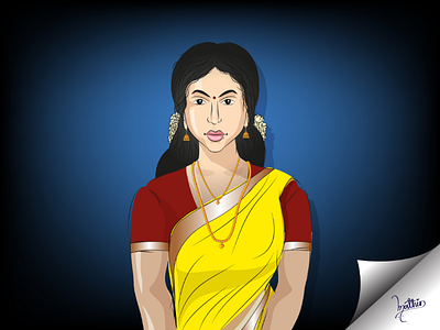 Indian girl indian girl ai vector design