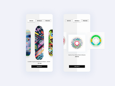 Skateboard App app application design ecommerce figma mobile ui skateboard skateboard app skateboards ui ui design ux design