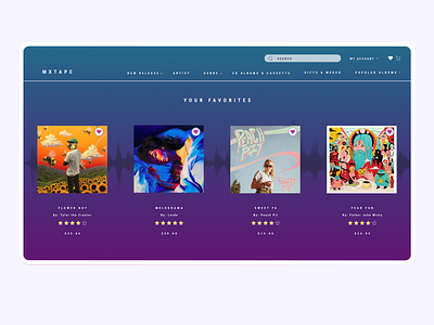 Music Website Store design ecommerce music music ui ui ui design ux design vinyl website builder website concept website design