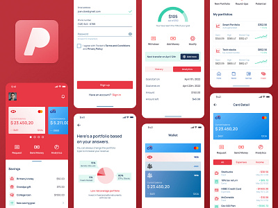 Pocket UI Kit app bank app figma finance app investing mobile pay money ui ui design ui kit wallet app
