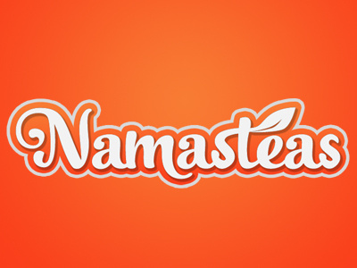 Logo Namasteas logo namaste oolong orange tea