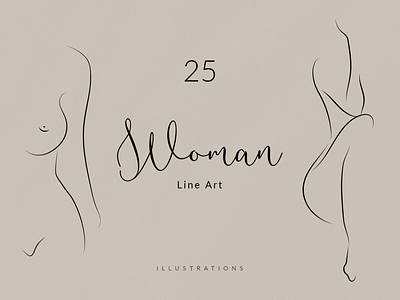 Womans Body. Line Art Collection calligraphy calligraphy logo continuous line contour drawing design illustration line art line artist line draving line logo logo one line single line vector