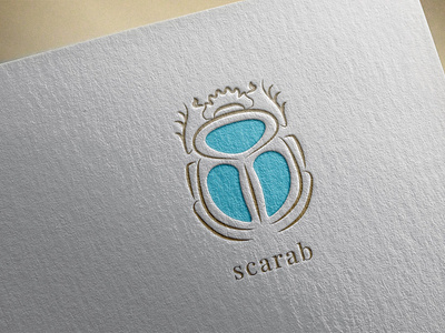 Scarab. Logo template