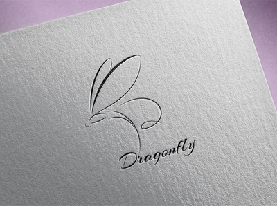 Dragonfly. Logo Template calligraphy calligraphy logo dragonfly logo line logo logo template