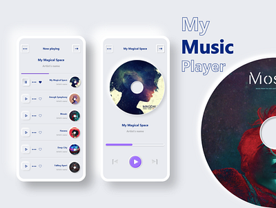 Music Player App Concept adobe xd design minimal minimal design music music app neomorphism ui ui design uidesign uiux visual design