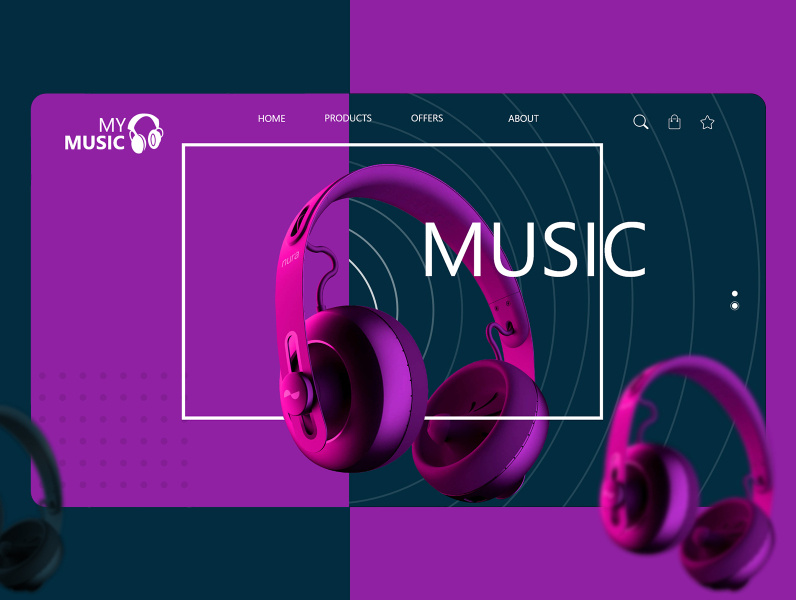 Modern Headphone Shop design by parastoo on Dribbble